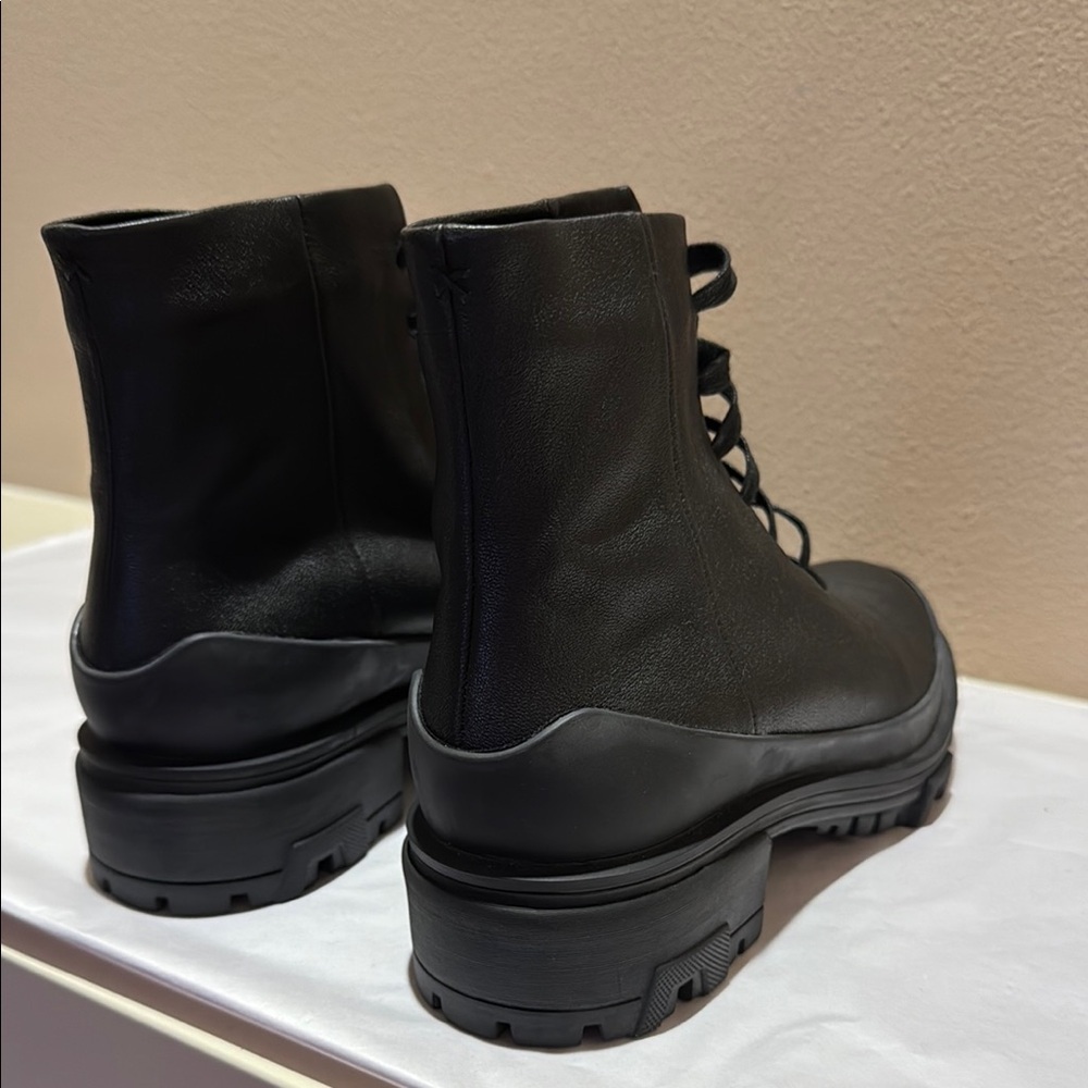 NWOT Rag & Bone Black Soft Leather Combat Moto Boots with Rugged Sole US Size 8 - Picture 12 of 13